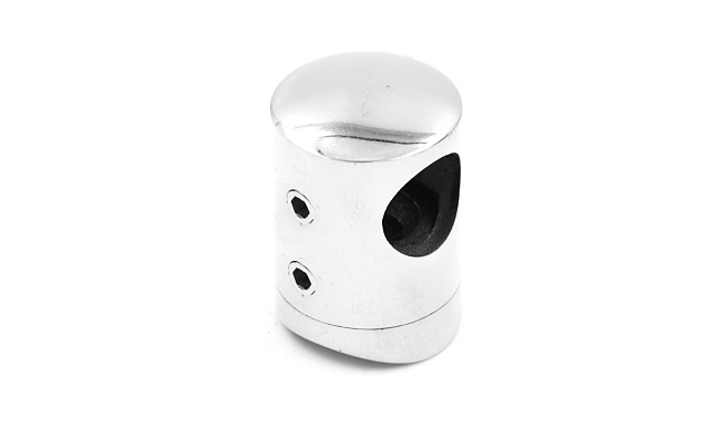 Ригеледержатель на стойку Ø38.1х13.2 мм, полированный, литой (AISI 304 k029) 4 Ригеледержатель на стойку Ø38.1х13.2 мм, полированный, литой (AISI 304 k029) 4