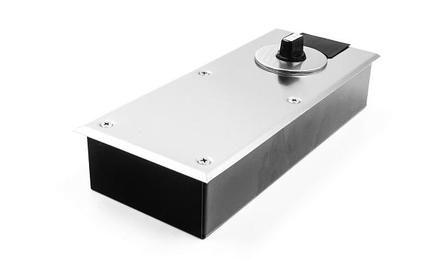 Доводчик для стеклянной двери напольный, шлифованный EN2 500 тыс.циклов  115 гр (дверь 700-900 мм , до 80 кг) t186-2 SSS 7