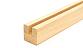 Дубовый поручень 40х40 некрашеный С ПАЗОМ, Премиум Ф-1077