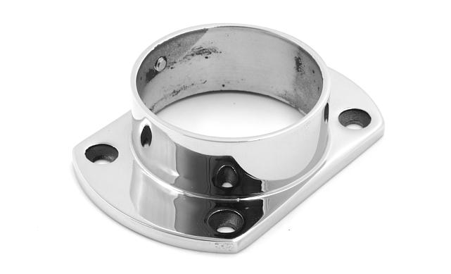 Фланец укороченный, литой, полированный, для трубы Ø50.8 мм, полированный, (AISI 304) k094 3