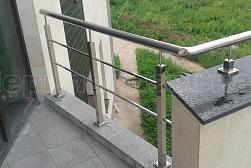 Перила и ограждения из нержавеющей стали с двумя ригелями в Санкт-Петербурге. Готовые проекты ПерилаГлавСнаб - фото 6