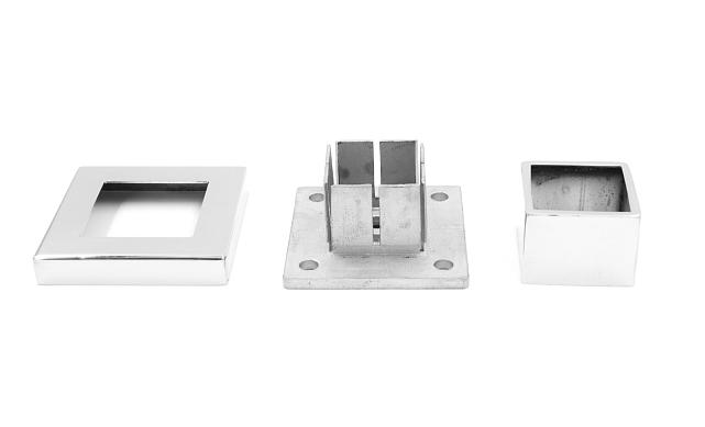 Цанга под трубу 40х40 мм, полированная, (AISI 304) k333 5