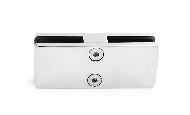 Соединитель стекол, прямой, 101х40, нержавеющая сталь AISI 304, полированная k118 6