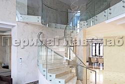 Стеклянные перила для лестниц в Санкт-Петербурге. Готовые проекты ПерилаГлавСнаб - фото 14