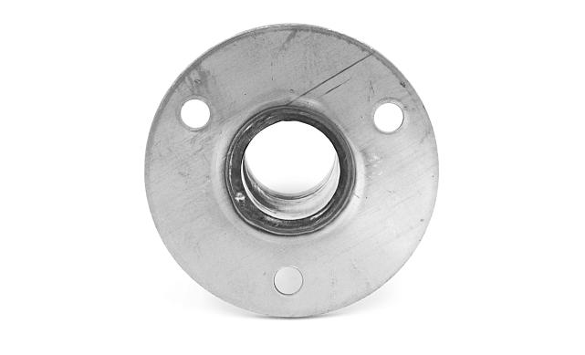 Треханкерная закладная для трубы Ø38.1х1.5 мм, на деревянную ступень ФЛАНЕЦ 3 мм (AISI 316) k232-3 5