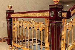 Латунные перила под золото в Санкт-Петербурге. Готовые проекты ПерилаГлавСнаб - фото 4