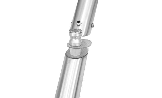 Ручка двухсторонняя 32х825х1000 для стекла 10-12мм, угловая под 45°, матовая t670 SSS 3