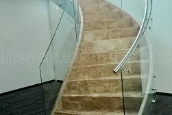 Стеклянные перила для винтовых лестниц в Санкт-Петербурге. Готовые проекты ПерилаГлавСнаб - фото 4