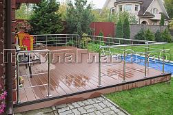 Ограждения из нержавеющей стали с тремя ригелями в Санкт-Петербурге. Готовые проекты ПерилаГлавСнаб - фото 18