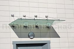 Стеклянные козырьки на вантах в Санкт-Петербурге. Готовые проекты ПерилаГлавСнаб - фото 29