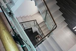 Стеклянные перила для колодезных лестниц в Санкт-Петербурге. Готовые проекты ПерилаГлавСнаб - фото 2