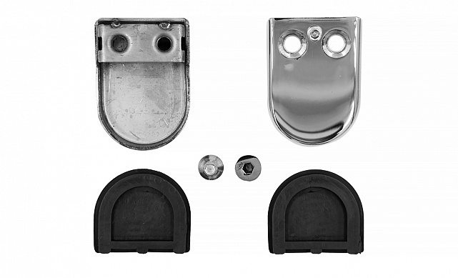 Стеклодержатель штампованный под стекло 8мм (4+4 мм), под стойку Ø38.1 мм 40х22х54, полированный (AISI 304) k538-2 7 Стеклодержатель штампованный под стекло 8мм (4+4 мм), под стойку Ø38.1 мм 40х22х54, полированный (AISI 304) k538-2 7
