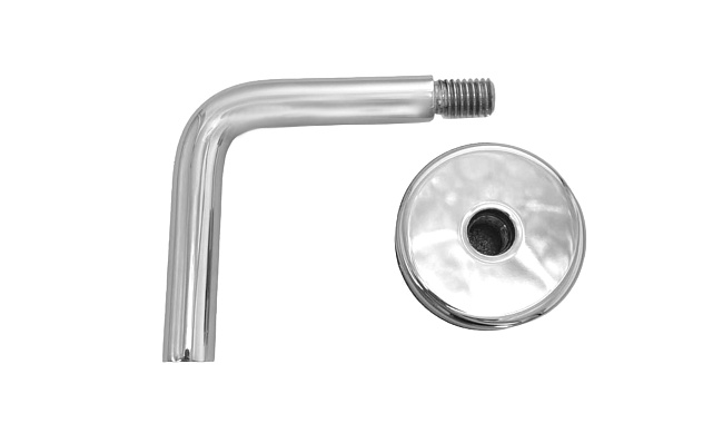 Держатель поручня к стеклу, вынос 60х70, Ø43х5 мм для стекла 10-12мм, (AISI 304) k008-5 7 Держатель поручня к стеклу, вынос 60х70, Ø43х5 мм для стекла 10-12мм, (AISI 304) k008-5 7