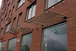 Стеклянные козырьки на вантах в Санкт-Петербурге. Готовые проекты ПерилаГлавСнаб - фото 6