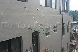 Стеклянные козырьки на вантах в Санкт-Петербурге. Готовые проекты ПерилаГлавСнаб - фото 18