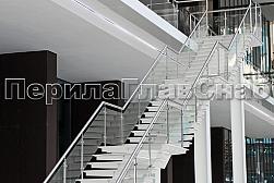 Ограждения из нержавейки со стеклом в Санкт-Петербурге. Готовые проекты ПерилаГлавСнаб - фото 22