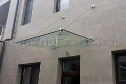 Стеклянные козырьки на вантах в Санкт-Петербурге. Готовые проекты ПерилаГлавСнаб - фото 20