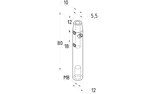 Зажимы для троса Ø5 мм, литой, полированный (AISI 304) k077-5 4 Зажимы для троса Ø5 мм, литой, полированный (AISI 304) k077-5 4