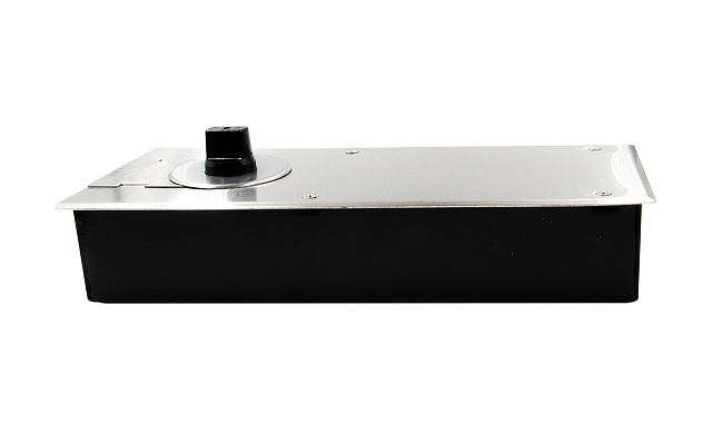 Доводчик для стеклянной двери до 80 кг EN2, напольный, 500 тыс. циклов, нержавеющая сталь AISI 304, шлифованная t182 SSS 8 Доводчик для стеклянной двери до 80 кг EN2, напольный, 500 тыс. циклов, нержавеющая сталь AISI 304, шлифованная t182 SSS 8