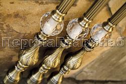 Латунные перила под золото в Санкт-Петербурге. Готовые проекты ПерилаГлавСнаб - фото 12