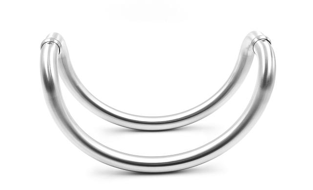 Ручка для стеклянной двери двухсторонняя для стекла 10-12 мм, 25х305, шлифованная t629-305 SSS 4