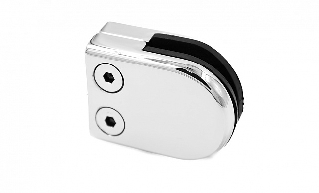 Стеклодержатель штампованный, под стекло 8 мм (4+4 мм), на плоскость 40х22х53 полированный (AISI 304) k039 4 Стеклодержатель штампованный, под стекло 8 мм (4+4 мм), на плоскость 40х22х53 полированный (AISI 304) k039 4