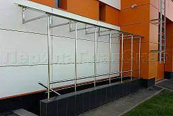 Козырьки и навесы на металлокаркасе в Санкт-Петербурге. Готовые проекты ПерилаГлавСнаб - фото 17