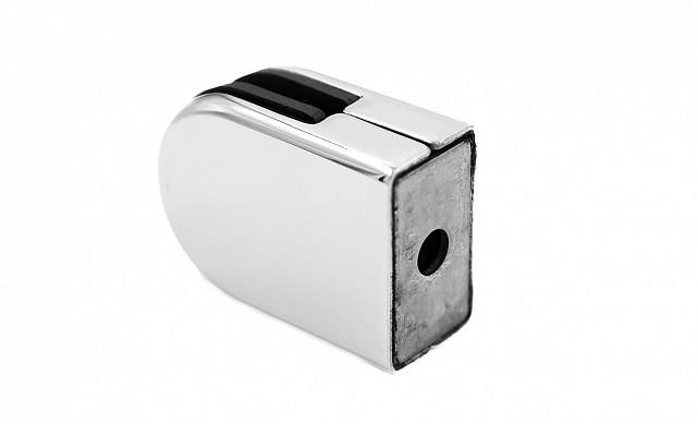 Стеклодержатель штампованный под стекло 8 мм (4+4 мм), под стойку Ø38.1 мм 40х24х55, полированный (AISI 304) k038 4 Стеклодержатель штампованный под стекло 8 мм (4+4 мм), под стойку Ø38.1 мм 40х24х55, полированный (AISI 304) k038 4