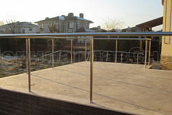 Ограждения и перила без ригелей из нержавеющей стали (без заполнения) в Санкт-Петербурге. Готовые проекты ПерилаГлавСнаб - фото 9