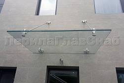 Стеклянные козырьки на вантах в Санкт-Петербурге. Готовые проекты ПерилаГлавСнаб - фото 19