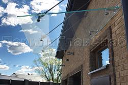 Стеклянные козырьки на вантах в Санкт-Петербурге. Готовые проекты ПерилаГлавСнаб - фото 16