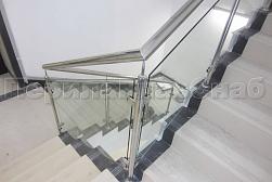 Ограждения из нержавейки со стеклом в Санкт-Петербурге. Готовые проекты ПерилаГлавСнаб - фото 18