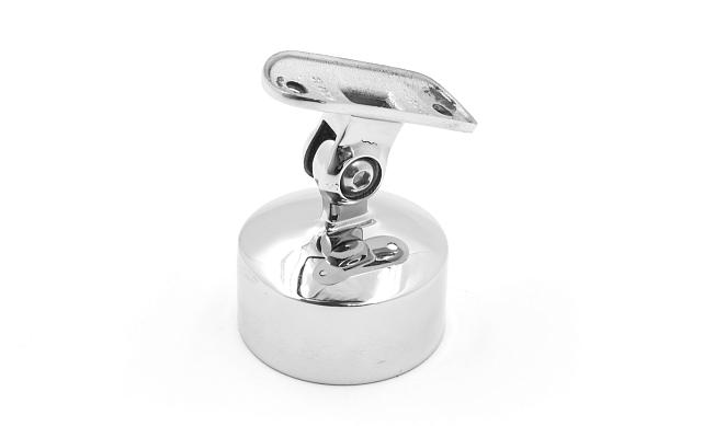 Наконечник шарнирный на стойку Ø50.8 мм, под поручень Ø50.8 мм, наружный, литой, полированный, нержавеющий (AISI 304) k326-4 6