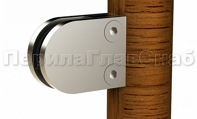 Готовая стойка Ø38,1х950 мм деревянная, со вставками из нержавеющей стали под золото 2х100 мм с 2 стеклодержателями k741-2-L-G 4 Готовая стойка Ø38,1х950 мм деревянная, со вставками из нержавеющей стали под золото 2х100 мм с 2 стеклодержателями k741-2-L-G 4