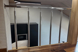 Ограждения и перила без ригелей из нержавеющей стали (без заполнения) в Санкт-Петербурге. Готовые проекты ПерилаГлавСнаб - фото 12 Ограждения и перила без ригелей из нержавеющей стали (без заполнения) в Санкт-Петербурге. Готовые проекты ПерилаГлавСнаб - фото 12