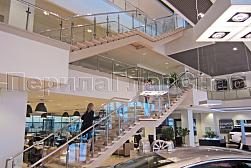 Стеклянные перила для атриумов в Санкт-Петербурге. Готовые проекты ПерилаГлавСнаб - фото 19