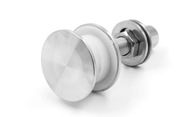 Стеклодержатель (рутель) под стекло от 16 до 28 мм, полированный (AISI 304) k269-3 7