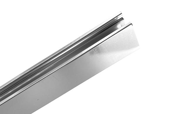 П-образный профиль 19x13, L=3000, под стекло 8 мм, алюминий полированный t758-3000 AL 2