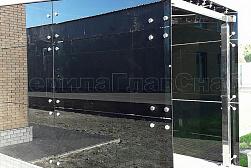 Стеклянные козырьки на спайдерах в Санкт-Петербурге. Готовые проекты ПерилаГлавСнаб - фото 4 Стеклянные козырьки на спайдерах в Санкт-Петербурге. Готовые проекты ПерилаГлавСнаб - фото 4