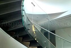 Стеклянные перила для винтовых лестниц в Санкт-Петербурге. Готовые проекты ПерилаГлавСнаб - фото 8