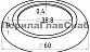 Низ стойки малый Ø38.1 мм, S=0.4 мм, Ø60 мм, полированный, золото k015-88
