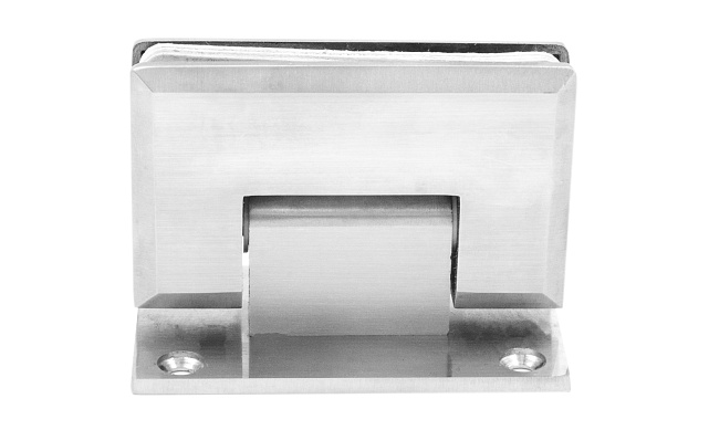 Петля для душевой кабины стена-стекло 90° 90х55 мм AISI 304, шлифованная  t301 SSS 8 Петля для душевой кабины стена-стекло 90° 90х55 мм AISI 304, шлифованная  t301 SSS 8