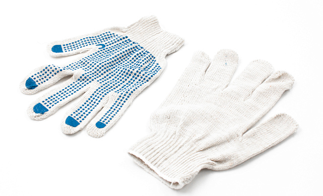 Перчатки х/б, точка Ф-0809 3 Перчатки х/б, точка Ф-0809 3