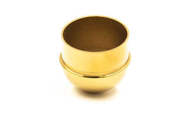 Заглушка для трубы Ø50.8х1.45 мм сферическая литая золотая k092-88 3 Заглушка для трубы Ø50.8х1.45 мм сферическая литая золотая k092-88 3