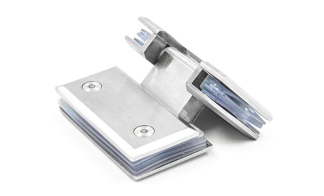 Петля для душевой стекло-стекло 90х55 мм, 135°, нержавеющая сталь AISI 304, шлифованная t302 SSS 8