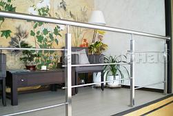 Перила и ограждения из нержавеющей стали с двумя ригелями в Санкт-Петербурге. Готовые проекты ПерилаГлавСнаб - фото 4