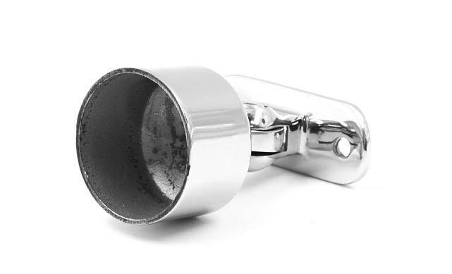 Наконечник шарнирный на стойку Ø38.1 мм, с ложементом под поручень Ø50.8 мм, наружный, литой, полированный, AISI 304, k329 4