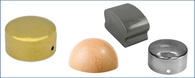  Заглушки для деревянного поручня в Санкт-Петербурге. Комплектующие для лестничных ограждений и перил ПерилаГлавСнаб