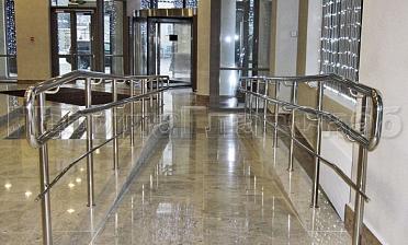 Ограждение пандуса с одним ригелем купить в Санкт-Петербурге